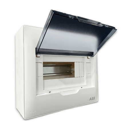 ตู้คอนซูมเมอร์ใส่เบรกเกอร์ 8 ช่อง ABB PSC108 Consumer Unit IEC IP40 Plastic Box & Cover_0